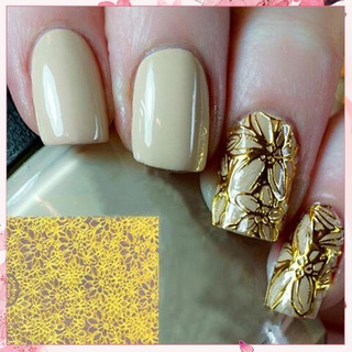 &lt;WholeSale&gt; Embossing 3D Nail Art Stickers blooming Flower Decal DIY Fingernail Decoration