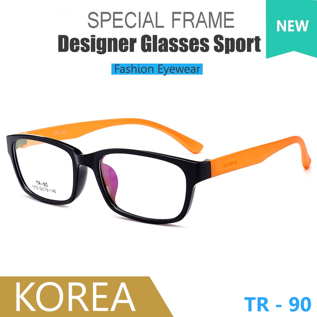 japan-ญี่ปุ่น-แว่นตา-แฟชั่น-รุ่น-1072-c-66-สีดำขาส้ม-วัสดุ-ทีอาร์90-tr90-กรอบเต็ม-ขาข้อต่อ-กรอบแว่นตา-glasses-frame