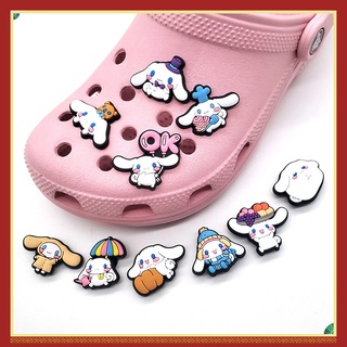 สินค้า Jibbitz Sanrio Series ตัวติดรองเท้า PVC รูปดอกไม้ อนิเมชั่น อุปกรณ์เสริม สําหรับตกแต่งรองเท้า