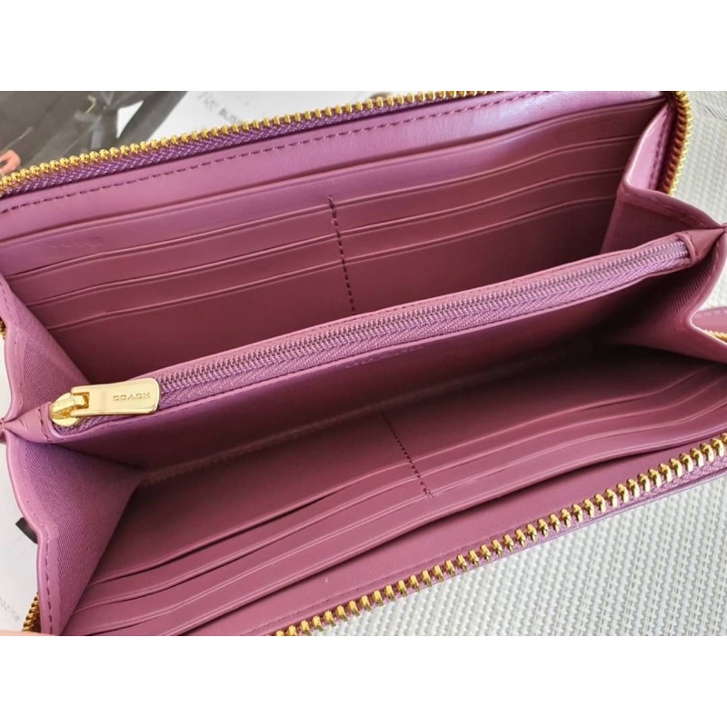 coach-f54630-coach-กระเป๋าสตางค์ผู้หญิง-ลายซี-สีชมพู