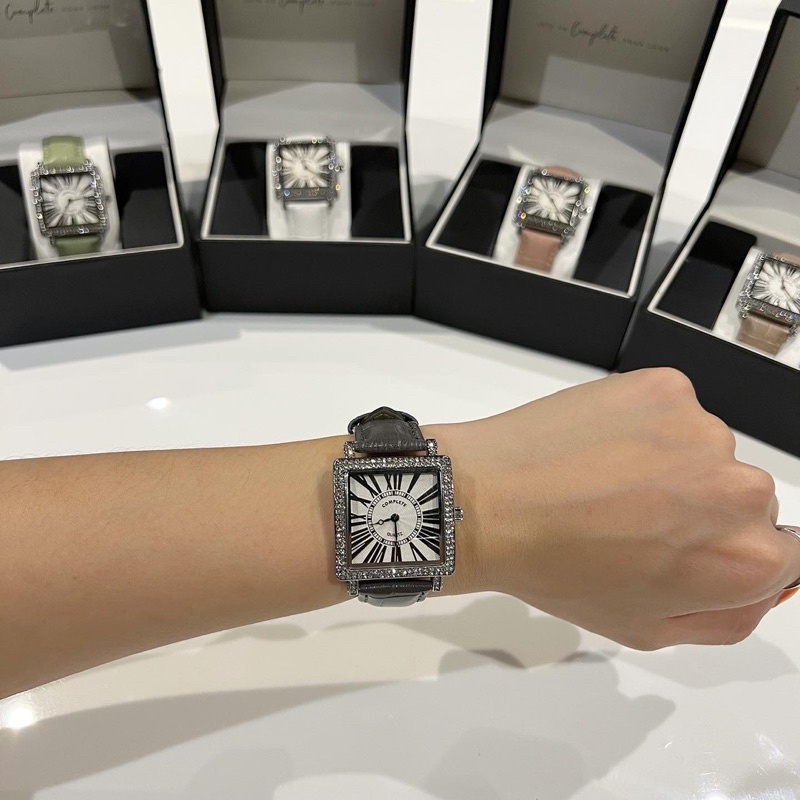 minimal-square-watch-silver-นาฬิกาหรู-นาฬิากาแฟชั่น-นาฬิกาเซเลป