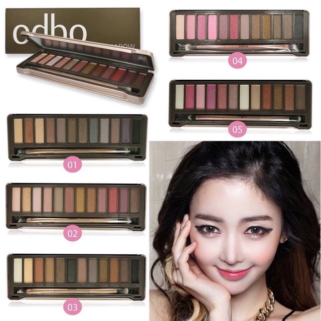 odbo-classic-earthtone-eye-shadow-palette