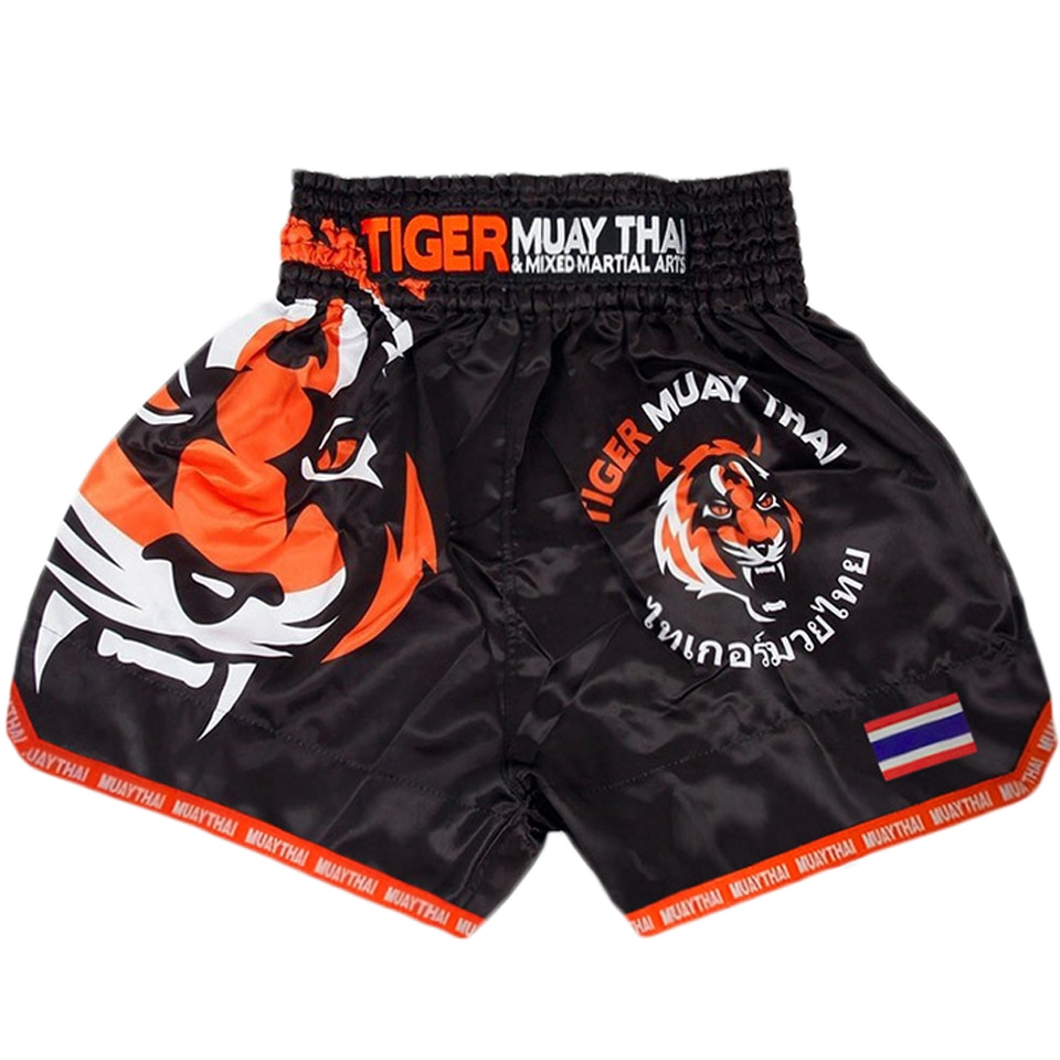 ภาพหน้าปกสินค้ากางเกงขาสั้น สำหรับใส่เล่นกีฬามวยไทย พิมพ์ลาย MMA Tiger Muay Thai Boxing