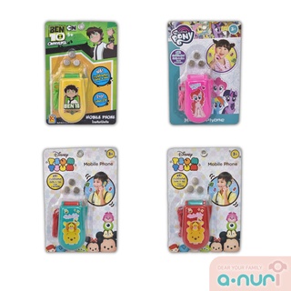 Disney ลิขสิทธิ์แท้ มือถือเด็กเล่น ฝาพับ ลายการ์ตูน Cartoon Mobile phone โทรศัพท์เด็กเล่น มือถือเด็ก โทรศัพท์ของเล่น