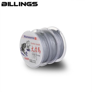 BILLINGS Fishing Line Super Strong 100m PE Fishing line ทนต่อการสึกหรอ