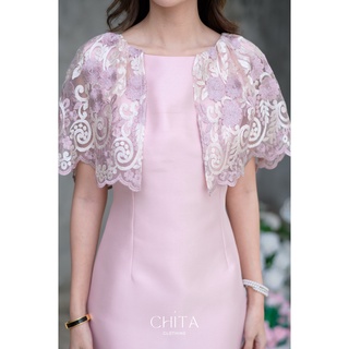 💗 Chita Clothing 💗 เดรสดีไซน์คลุม สวยหวานน่ารัก เดรสผ้าไหมคลุมไหล่ลูกไม้ปัก งานสวยห้ามพลาดค่ะ