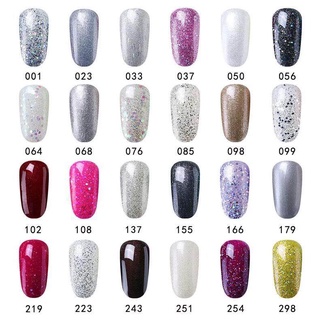 สีทาเล็บเจล GRAEAR  สีเพอรี่กริสเตอร์  ( สีมุกกริสเตอร์)  Glitter Colors Series   ขนาด 8 ml.