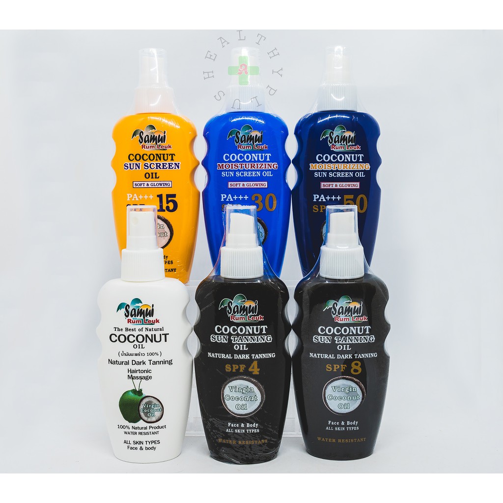 ผลิตภัณฑ์บำรุงผิวกายผสมสารป้องกันแสงแดด Samui Rum Leuk Coconut ...