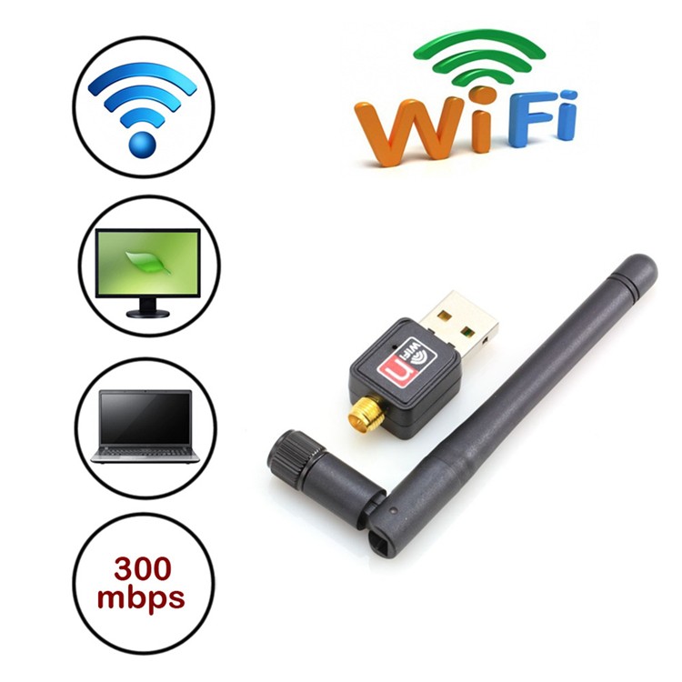 ภาพสินค้าเสารับสัญญาณ WiFi ความเร็วสูงสุด 300 MB ต่อวิ Wireless 802.11N WiFi-300 จากร้าน lovetootrading บน Shopee ภาพที่ 1