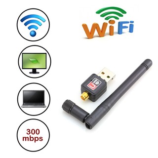 ภาพขนาดย่อของภาพหน้าปกสินค้าเสารับสัญญาณ WiFi ความเร็วสูงสุด 300 MB ต่อวิ Wireless 802.11N WiFi-300 จากร้าน lovetootrading บน Shopee ภาพที่ 1