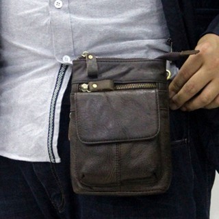 กระเป๋าคาดเข็มขัด แบดน์ Jarvoz ร่นุ Ferro waist bag สี dark brown