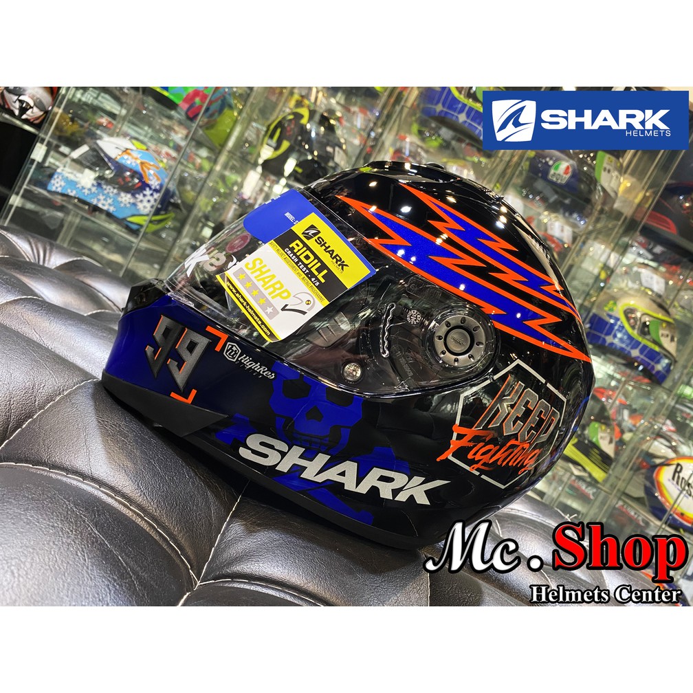 Casco Integrale Moto SHARK Ridill Catalan Bad Boy KBO, Taglia L (59/60cm), Con Visiera Parasole E Predisposizione Pinlock - 2