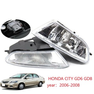 ไฟตัดหมอกกันชนหน้า สําหรับ HONDA CITY 2006 2007 2008 GD6 GD8 33951-SEL-H61 33901-SEL-H61