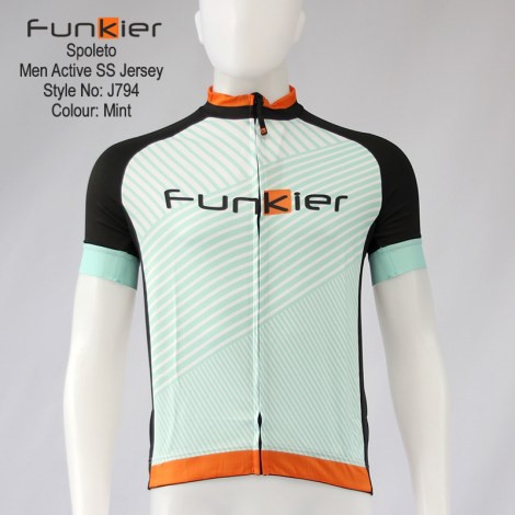 เสื้อจักรยานแขนสั้นผู้ชาย-funkier-j-794-spoleto-สีมิ้น