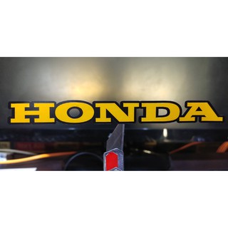 สติกเกอร์ Honda งานตัด สะท้อนแสง 3M (สีเหลือง ดำ)