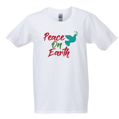คอลเลคชั่นคริสต์มาส-เสื้อยืด-peace-on-earth-ของขวัญวันคริสต์มาส-เสื้อยืดเกรดพรีเมี่ยม-christmas-collection