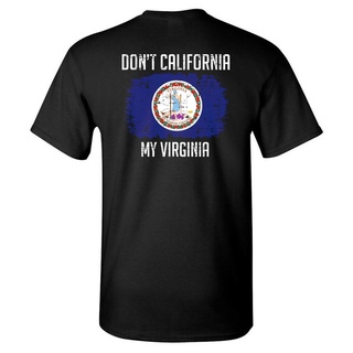 [S-5XL] เสื้อยืด พิมพ์ลาย Dont California My irginia US States สุดฮา สําหรับผู้ชาย 610314