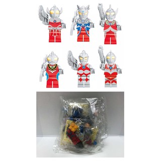 เลโก้ตัวต่ออุลตร้าแมน Ultraman (SET 6 PCS) ไม่มีกล่อง POC0025