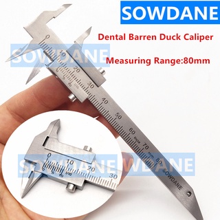 1Pcs Dental Gauge Calipers Barren Duck With Digital Laser Markings Orthodontics Labor Caliper Ruler Autoclavable