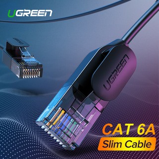 ภาพหน้าปกสินค้าUgreen (NW122-Slim Cable )Pure Copper Round Patch Ethernet Cat6 A 10Gbps Network Cable Patch Cord Lan Cable RJ45 ที่เกี่ยวข้อง