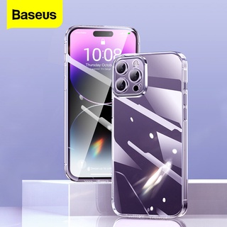 Baseus เคสโทรศัพท์ซิลิโคน TPU นิ่ม แบบใส กันกระแทก สําหรับ iPhone 14 Pro Max 14 Plus 2022