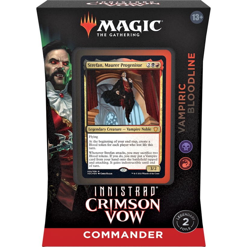 ราคาและรีวิวMagic The Gathering (MTG) Innistrad: Crimson Vow Commander Decks - Vampiric Bloodline