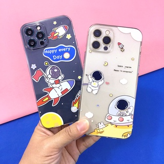 พร้อมส่ง!! I6/XR/XSMAX/I11/I11PRO/I11PROMAX/I12PRO/I12PROMAX/I13 เคสซิลิโคน TPUเคสนิ่มใสกันกล้อง เคสมือถือ ลายอวกาศ