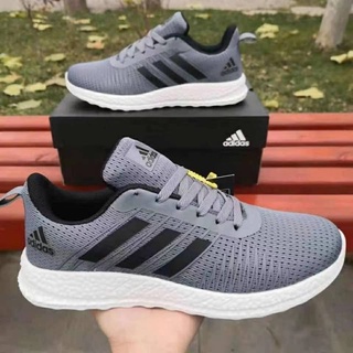 เช็ครีวิวสินค้าadidas ใส่สบายผ้าใบค่ะกีฬาวิ่งกลางแจ้งรองเท้าผู้ชายผู้หญิงวิ่งรองเท้าผ้าใบ