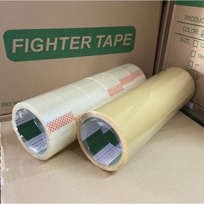 figther-tape-เทปใส-สีน้ำตาล-ขนาด-2-นิ้ว-ยาว-45-หลาเต็ม-ยกลัง-45-หลา-72-ม้วน-ส่งฟรีทั่วประเทศ