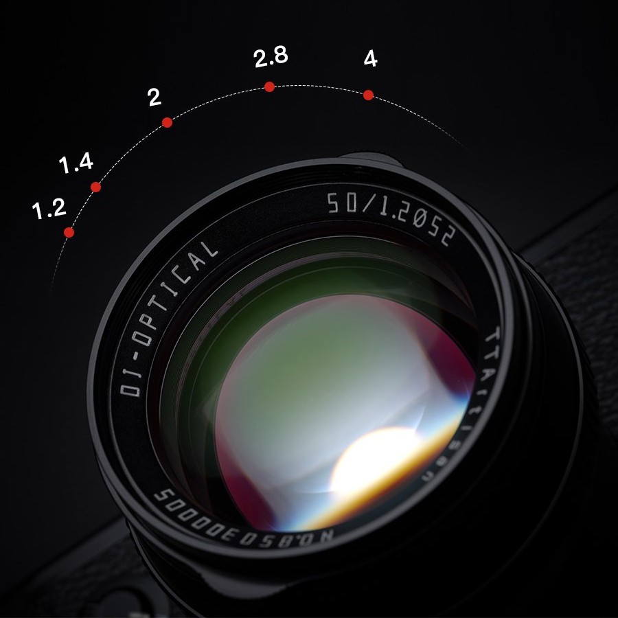 ภาพสินค้าTTArtisan 50mm f1.2 เลนส์มือหมุน ละลายหลัง Mirrorless สำหรับ FX / M43 / E / EOS M ประกัน 3 ปี จากร้าน fotoconner บน Shopee ภาพที่ 5