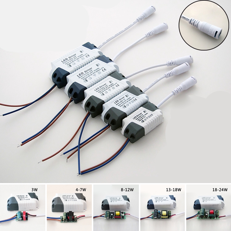 ภาพหน้าปกสินค้าอะแดปเตอร์ตัวจ่ายพลังงานไฟ สำหรับไฟ LED 3 วัตต์ - 24 วัตต์ AC 90 ~ 265 โวลต์ จากร้าน royallady.th บน Shopee