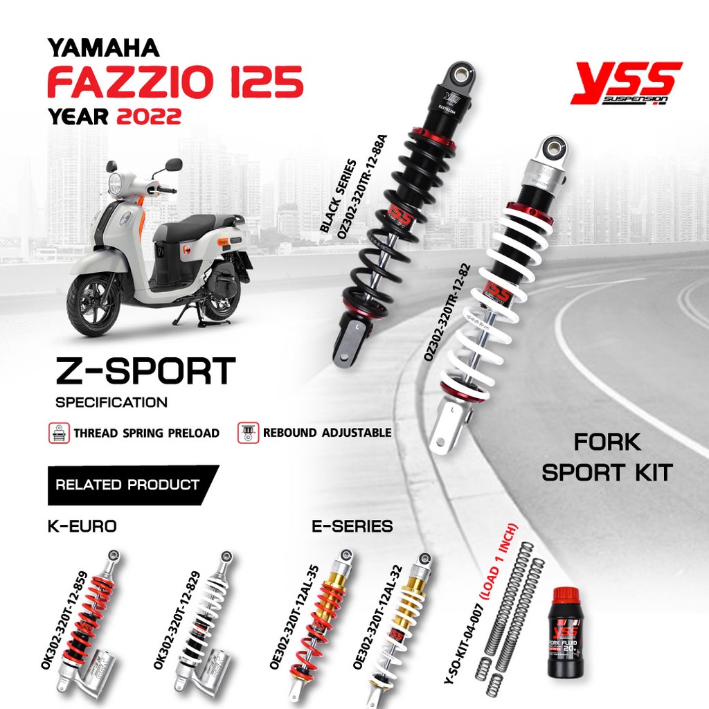 yss-โช๊ค-อัพเกรด-yamaha-fazzio-125-ปี-2022