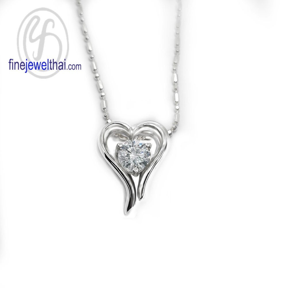 finejewelthai-จี้-เพชร-จี้เพชร-เพชรพรีเมียม-จี้เงินแท้-diamond-cz-silver-pendant-p1113cz-ราคาเฉพาะจี้