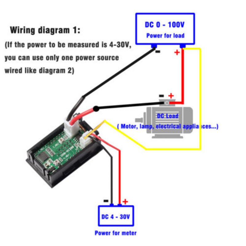 โวลต์มิเตอร์แอมมิเตอร์-led-amp-dual-digital-โวลต์มิเตอร์