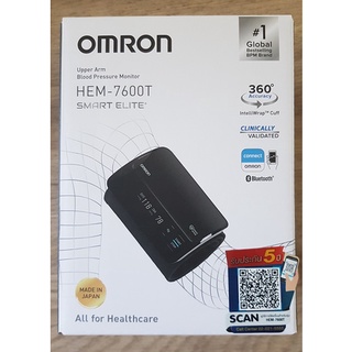 OMRON เครื่องวัดความดัน รุ่น HEM-7600T (เชื่อมต่อแอพพลิเคชั่น omron connect)ของแท้ รับประกันศูนย์ 5 ปี