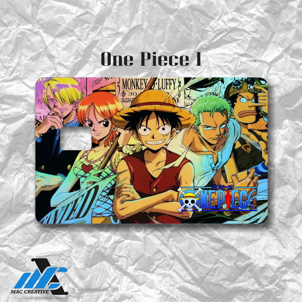 สติกเกอร์การ์ด ONE PIECE SKIN ONE PIECE สําหรับการ์ด EMONEY ATM ...