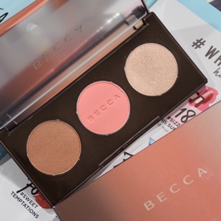 (แท้100%)BECCA Sun Chaser Palette พาเลทคอนทัวไฮไลต์