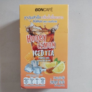 boncafe​ Honey Lemon iced Tea ชาปรุงสำเร็จ​ กลิ่นน้ำผึ้งมะนาวชนิดผง​ (5 ซอง​*30g.)​ 150g.