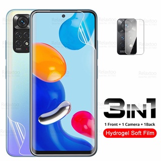3in1 Front Back Camera Hydrogel Film For Xiaomi Redmi Note 11 Screen Protector  Redme Note11 11s  Phone Film Not Glass