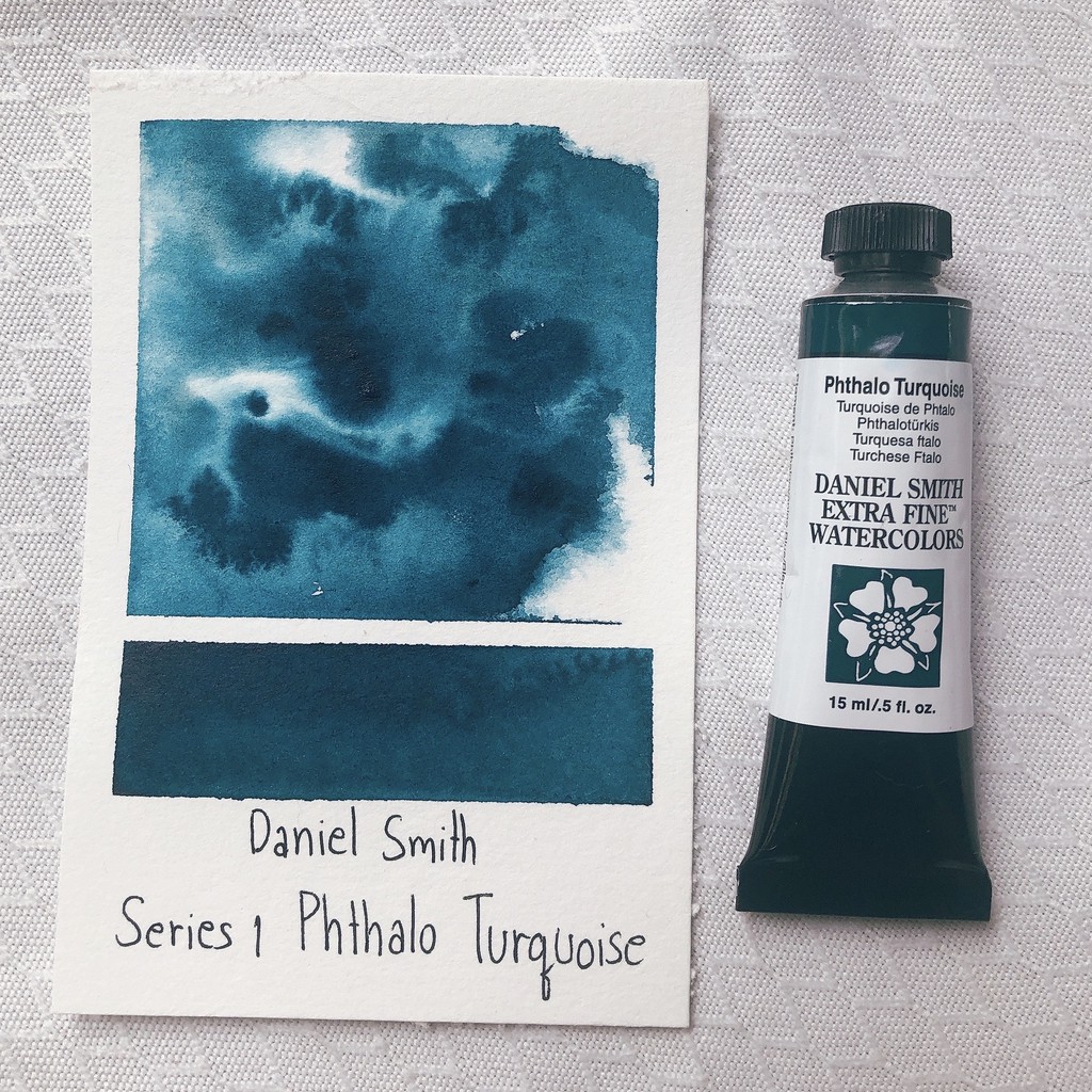 สีน้ำ-daniel-smith-เกรดอาร์ตติส-series-1-สี-phthalo-turquoise-แบ่งขาย2ml