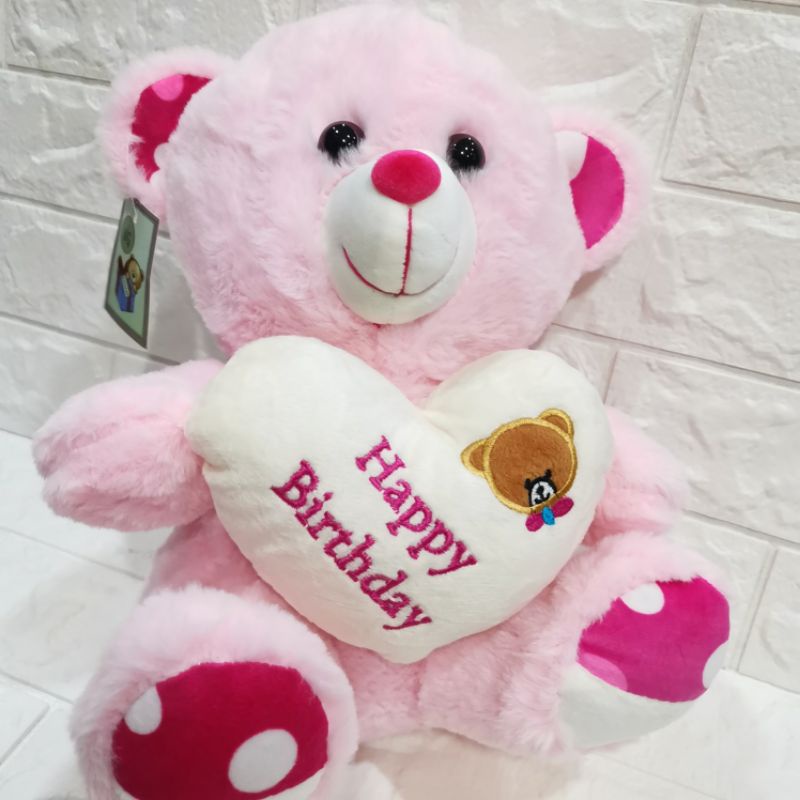 ready-stock-happy-birthday-teddy-bear-soft-toys-birthday-gift-ideas-love-heart-pink-brown-happy-birthday-gift