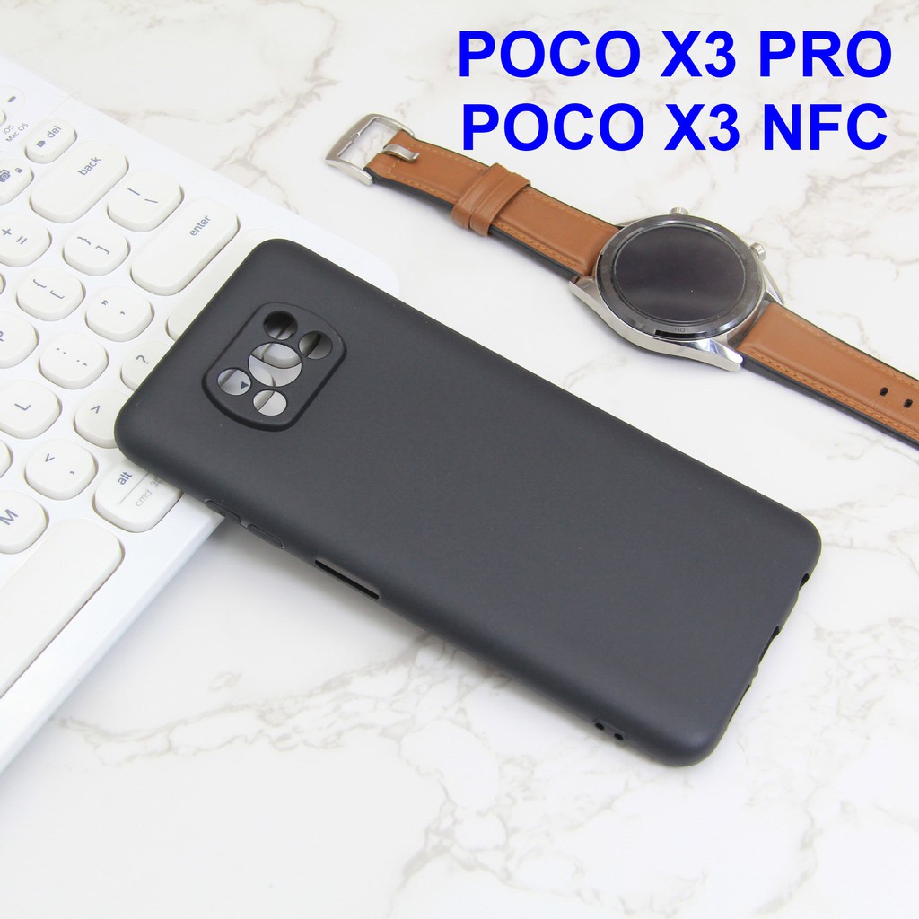 ภาพหน้าปกสินค้าเคส POCO X3 PRO NFC เคสซิลิโคนสีดำด้าน กันกล้องได้ จากร้าน indy_access บน Shopee