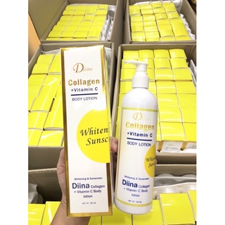 Diina Collagen +vitamin c Body Lotion 300ml. ดิไอนะ คอลลาเจน +วิตามินซี บอดี้ โลชั่น