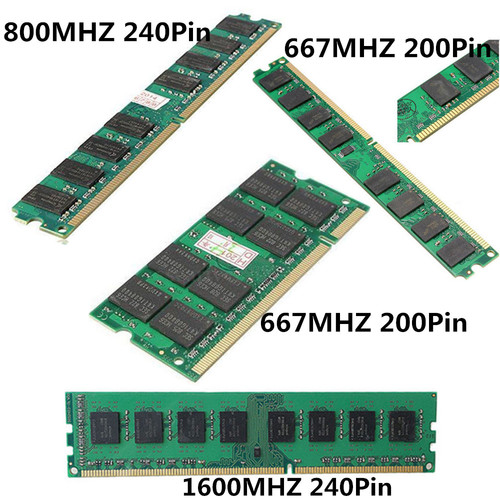 ภาพสินค้าDIYMORE AMD dedicated หน่วยความจำ 2GB 4GB RAM DDR2 DDR3 PC2-5300 U 667 800 1600MHZ 200 240Pin หน่วยความจำเดสก์ท็อปพีซี DIMM PC6400 PC3-12800 จากร้าน diymore66.th บน Shopee ภาพที่ 2