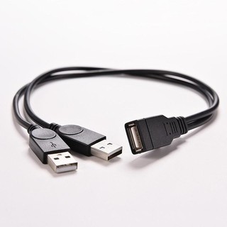 ภาพขนาดย่อของภาพหน้าปกสินค้าNew USB 2.0 1 Female To 2 Male Y-Splitter Data Sync Charging Extension Cable จากร้าน rena78956 บน Shopee