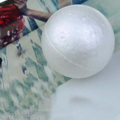 [ALMENCLA2] 10x Round Blank Polystyrene Foam Ball Modelling Sphere ...