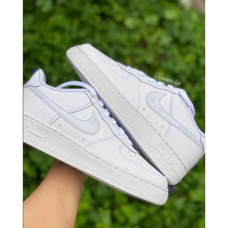 ภาพหน้าปกสินค้าพร้อมส่ง airforce 1 gs white & navy ที่เกี่ยวข้อง