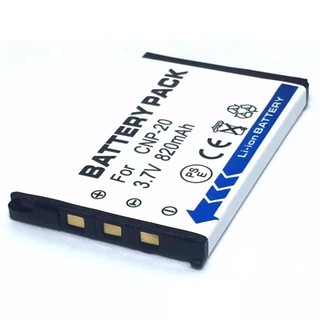 แบตเตอรี่กล้อง คาซิโอ Battery รุ่น CNP-20 820mAh For Casio(White)