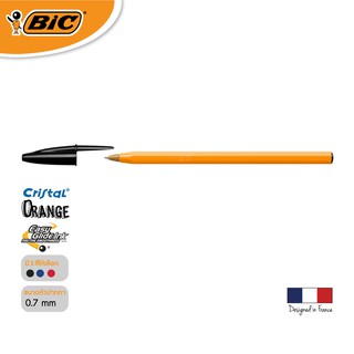 [Official Store] BIC บิ๊ก ปากกา Orange ด้ามส้ม ปากกาลูกลื่น หมึกดำ หัวปากกา 0.7 mm. จำนวน 1 ด้าม