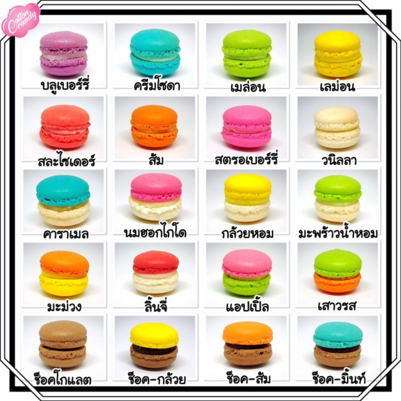 มาการองจิ๋วกลม-คละรสชาติ-แบบกล่อง-10-ชิ้น-ชุดสุดคุ้ม-4-กล่อง